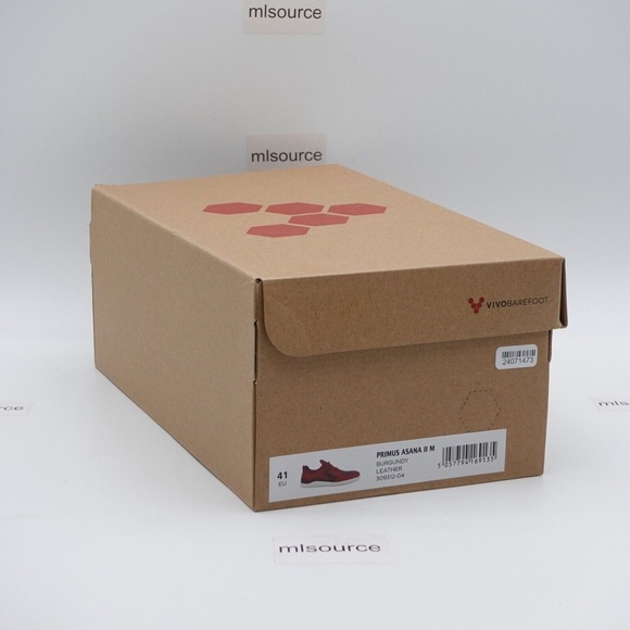 NEW Vivobarefoot Men's Primus Asana II Leather Barefoot Shoes 309312-04 Burgundy - Picture 14 of 16